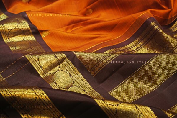 Rust Orange Kanjivaram