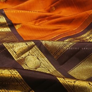 Rust Orange Kanjivaram