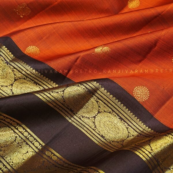 Rust Orange Kanjivaram