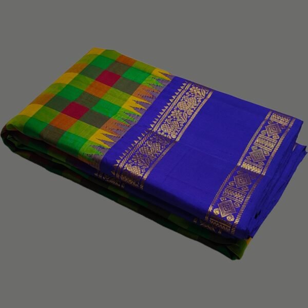 Multi Colour Checks Kanjivaram