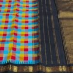 Multi-Colour Checked Kanjivaram
