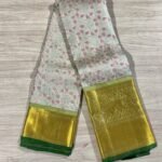 Half white Kanjivaram