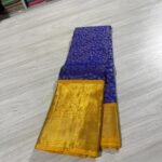 Violet blue Kanjivaram