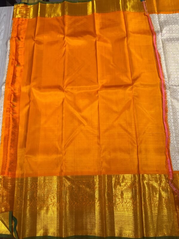 Half white Kanjivaram