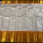 Half white Kanjivaram