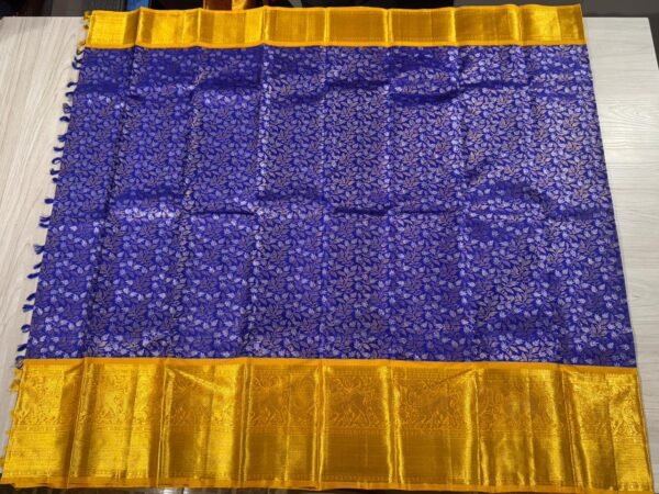 Violet blue Kanjivaram