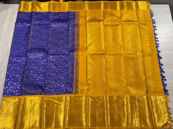 Violet blue Kanjivaram