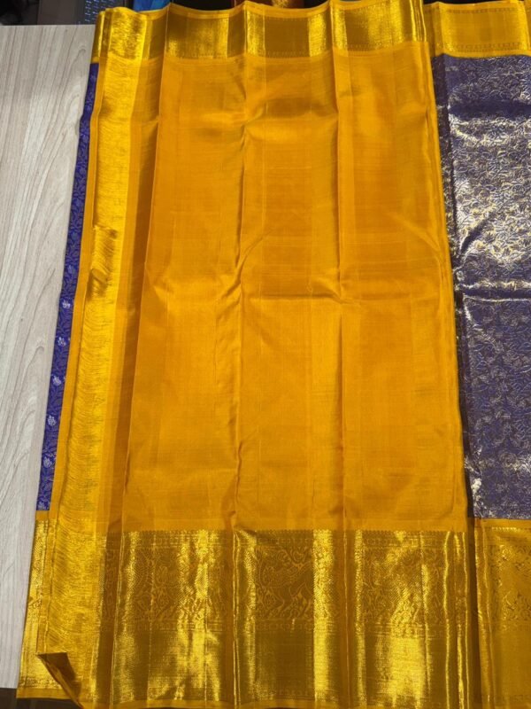 Violet blue Kanjivaram