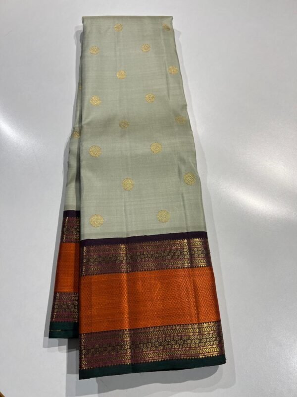 pistachio green Kanchipuram