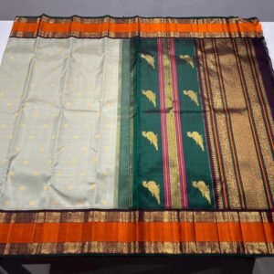 pistachio green Kanchipuram