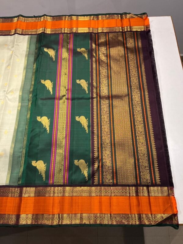 pistachio green Kanchipuram