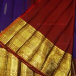 Deep Violet Kanjivaram Silk Saree
