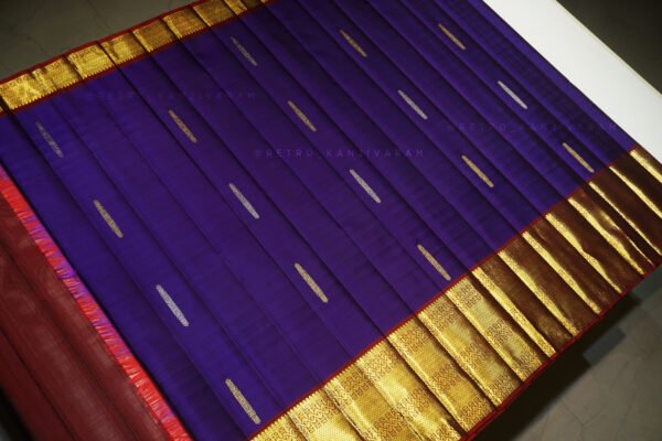 Deep Violet Kanjivaram Silk Saree