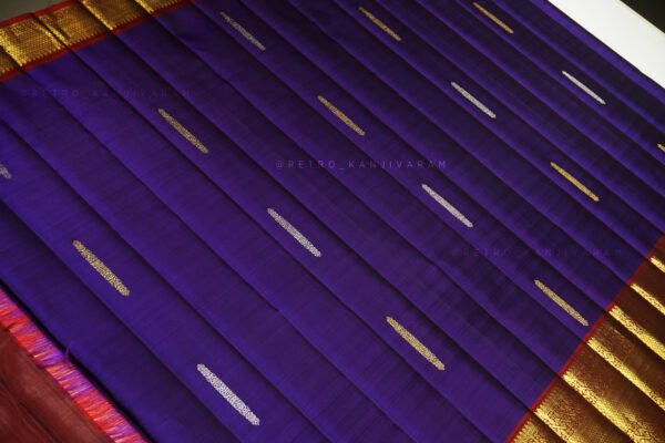 Deep Violet Kanjivaram Silk Saree