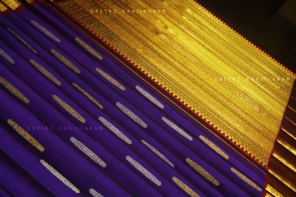 Deep Violet Kanjivaram Silk Saree