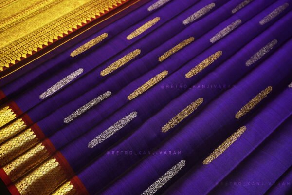 Deep Violet Kanjivaram Silk Saree